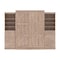 Bestar Pur Queen Murphy Bed and 2 Storage Units with Drawers (115W) in rustic brown 26884-000009 - alternate 2